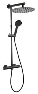FERRO TREVI BLACK zestaw natryskowa z baterią termostatyczna TRV7U - BL FE - NP75 - TRV7U - BL