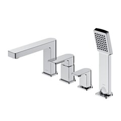 Omnires BARETTI bateria wannowa 4-otworowa, chrom połysk BA7832CR