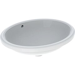 GEBERIT Geberit Variform Umywalka podblatowa, owalna, B56cm, H18cm, T46cm, z przelewem, bez otworu na bateri KOŁO 500.752.01.6 GEB-500.752.01.2