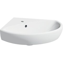 GEBERIT Geberit Selnova Umywalka kompaktowa narożna, B59cm, H18cm, T56cm, z przelewem, z otworem na baterię KOŁO M31750000 GEB-501.050.00.5