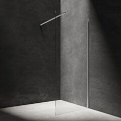 Omnires MARINA kabina prysznicowa typu walk-in, 90 cm, chrom połysk, szkło transparentne DNR90XCRTR