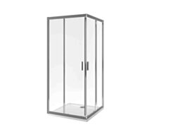 Excellent Seria 201 kabina kwadratowa 80x80 cm drzwi przesuwne, powłoka Clean Control, chrom KAAC.1802.800/N