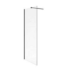 Excellent Vidoq walk-in ścianka prysznicowa prosta 120x200 cm, powłoka Clean Control, czarny mat KAEX.1506.1200.LP.BL