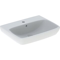 GEBERIT Geberit Selnova Square Umywalka, B65cm, H18cm, T48cm, z przelewem, z otworem na baterię KOŁO M31166000 GEB-500.299.01.5