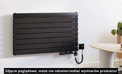 Luxrad Solis podwójny poziomy Grzejnik elektryczny 445x1000 biały PSOLP44510009003ERG