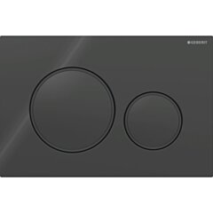 GEBERIT Przycisk uruchamiający Geberit Sigma20, przedni, czarny-czarny mat-czarny GEB-115.882.DW.1