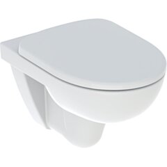 GEBERIT Geberit Selnova Zestaw wiszącej miski WC, lejowa, B36cm, H38cm, T53cm, z deską sedesową, mocowanie o GEB-501.752.00.1