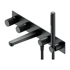 Omnires CONTOUR bateria wannowa 5-otworowa podtynkowa, antracyt szczotkowany CT8037-1AT