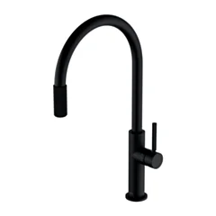 Omnires SWITCH bateria kuchenna z zestawem filtrującym, czarny mat SW9057-FD1BL
