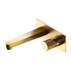 WYPRZEDAŻ - Omnires CONTOUR BATERIA PODTYNKOWA UMYWALKOWA ZŁOTO SZCZOTKOWANE CT8015GLB