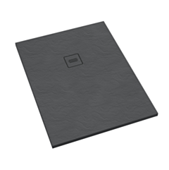 Schedline Brodzik kompozytowy Stabilsound Plus® Protos Grey Stone 70x90x3,5 cm, prostokątny, Gwarancja 15 lat