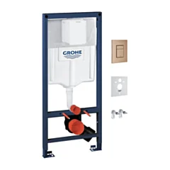Omnires RAPID podtynkowy zestaw WC 4w1, miedź szczotkowana/miedź antyczna, GROHE RAPIDSETCPB