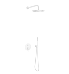 Excellent PI zestaw prysznicowo-wannowy podtynkowy 3 funkcyjny, z deszczownicą 25 cm, biały mat AREX.SET.1247WH