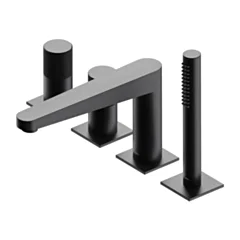 Omnires CONTOUR bateria wannowa 4-otworowa, antracyt szczotkowany CT8032AT