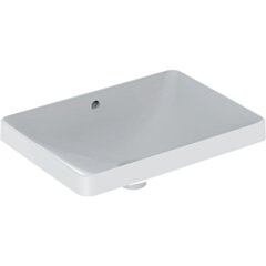 GEBERIT Geberit Variform Umywalka wpuszczana w blat, prostokątna, B55cm, H17.8cm, T40cm, z przelewem, bez ot GEB-500.737.00.2