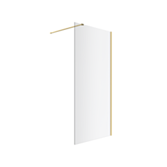 Excellent Vidoq walk-in ścianka prysznicowa prosta 110x200 cm, powłoka Clean Control, szkło 6mm, złoty połysk KAEX.1506.K.1100.GL