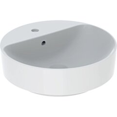 GEBERIT Geberit Variform Umywalka stawiana na blat, okrągła, D45cm, H15.8cm, z przelewem, z otworem na bater KOŁO 500.769.01.6 GEB-500.769.01.2