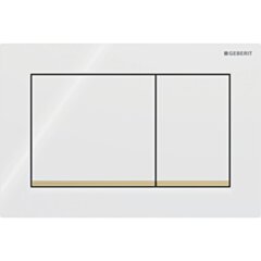 GEBERIT Przycisk WC Omega20  biały-złoty-biały prostokątny GEB-115.080.KK.1