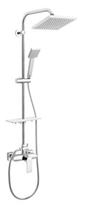 FERRO ALGEO SQUARE Zestaw natryskowy NP74 z baterią BAQ7U FE - NP74 - BAQ7U