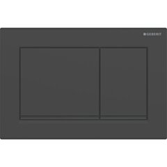 GEBERIT Przycisk uruchamiający Geberit Omega20, przedni/górny, czarny mat-czarny-czarny mat, easy-to-clean prostokątny GEB-115.080.16.1