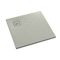 Schedline Brodzik kompozytowy Stabilsound Plus® Protos Cement Stone 80x80x3,5 cm, kwadratowy, Gwarancja 15 lat