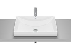 ROCA ONA Umywalka blatowa 60x40 cm Fineceramic® BIAŁY POŁYSK CR-A32768M000