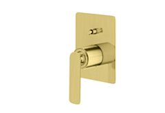Kohlman Experience Brushed Gold bateria wannowo-prysznicowa podtynkowa złoty szczotkowany QW210EGDB