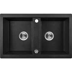 Laveo Zlewozmywak granitowy 78x48 cm Barbados SBB_720T