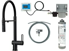Deante Magnetic Bateria kuchenna z zestawem do filtracji wody  z elastyczną wylewką BRMFN75M