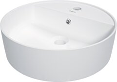 Deante Round Umywalka ceramiczna nablatowa z miejscem na baterię CGR_AU4B