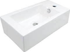Deante Square Umywalka ceramiczna nablatowa prawa CGS_6U2R