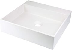 Deante Correo Umywalka granitowa nablatowa z miejscem na baterię - 400x400 mm CQR_AU4S