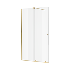 Excellent Ortigo walk-in drzwi prysznicowe przesuwne 130x200 cm, powłoka Clean Control, złoty połysk KAEX.5012.K.1300.GL