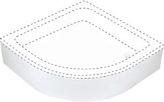 Deante Plus II Osłona brodzika półokrągła 80 cm KTU_032O