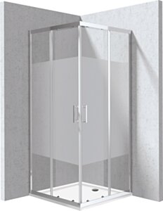 Deante Funkia Evo Kabina prysznicowa z brodzikiem kwadratowa 90x90 cm - wzór pas KYCP0E99P