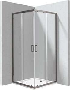Deante Funkia Evo Kabina prysznicowa z brodzikiem kwadratowa 80x80 cm KYCPD088P