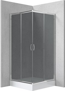 Deante Funkia Kabina prysznicowa z brodzikiem kwadratowa 90x90 cm KYCZ441K