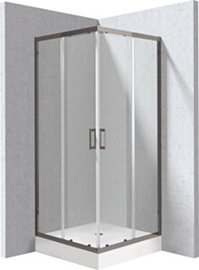 Deante Funkia Evo Kabina prysznicowa z brodzikiem kwadratowa 80x80 cm KYCZD088P