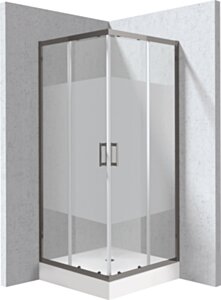 Deante Funkia Evo Kabina prysznicowa z brodzikiem kwadratowa 90x90 cm - wzór pas KYCZDE99P