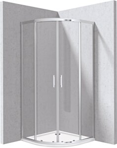 Deante Funkia Evo Kabina prysznicowa z brodzikiem półokrągła 80x80 cm KYPP0088P