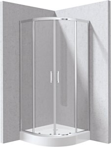 Deante Funkia Evo Kabina prysznicowa z brodzikiem półokrągła 90x90 cm KYPZ0099P