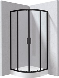 Deante Funkia Evo Kabina prysznicowa z brodzikiem półokrągła 80x80 cm KYPZN088P