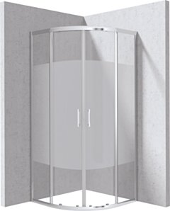 Deante Funkia Evo Kabina prysznicowa półokrągła 90x90 cm - wzór pas KYP_0E99P