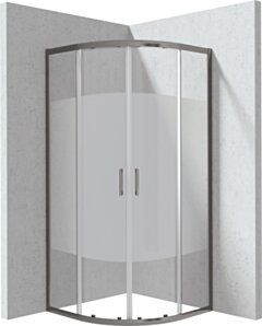 Deante Funkia Evo Kabina prysznicowa półokrągła 80x80 cm - wzór pas KYP_DE88P