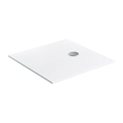 Omnires AQUAPURE konglomeratowy brodzik prysznicowy antypoślizgowy, 80 x 80 cm, biały mat AQUAPURE80-KBM
