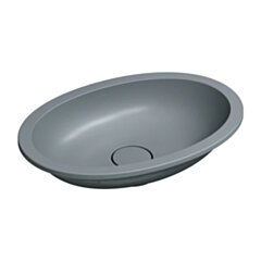 Omnires SHELL M+ umywalka podblatowa, 48 x 31 cm, ash grey mat SHELL480UPAG