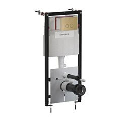 Omnires SET: STRONGFRAME stelaż podt. z ECO spłuk. + STEEL-R45 stal. przy. spł., brąz antyczny szczotkowany STFWCECO1R45-RBR