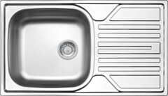 Deante Legato Zlewozmywak stalowy 1-komorowy z ociekaczem - odpływ 3.5" ZEL_0113