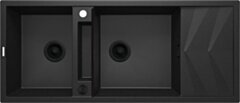 Deante Magnetic Zlewozmywak granitowy magnetyczny 2-komorowy z ociekaczem ZRM_G213
