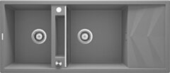 Deante Magnetic Zlewozmywak granitowy magnetyczny 2-komorowy z ociekaczem ZRM_S213